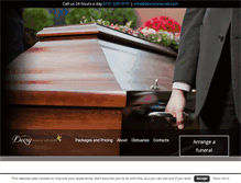 Tablet Screenshot of deeryfunerals.com